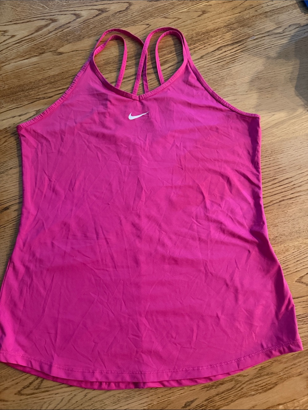 Nike Athletic Top with Double Straps Dri-Fit Slim Fit Women’s Medium M